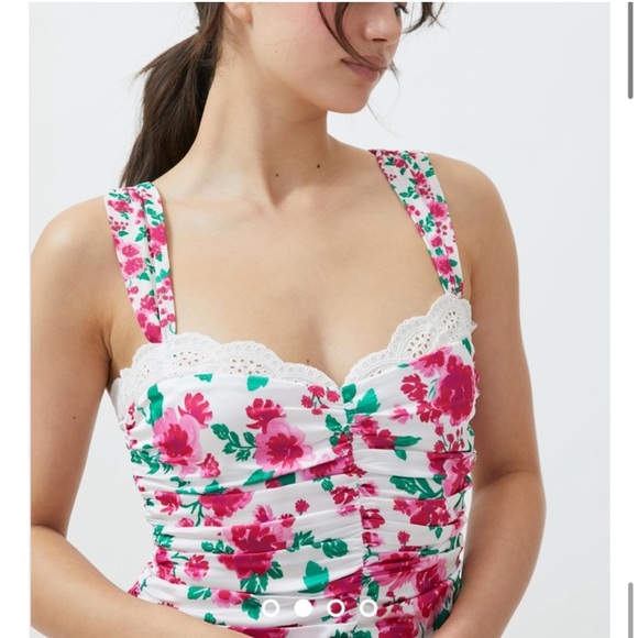 For Love and Lemons Petal Tank Dress - Carnation - Picture 12 of 14